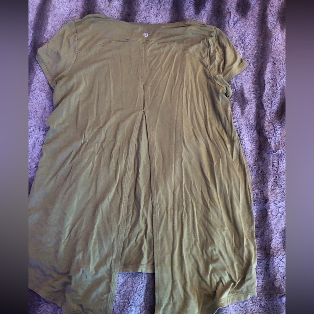 Lululemon Green Athletic Shirt